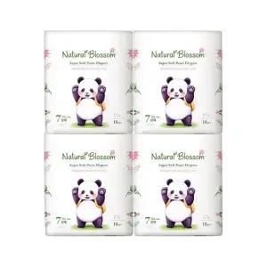 네추럴블라썸 슈퍼 소프트 비건기저귀 팬티 7단계(3XL) 18매x4팩