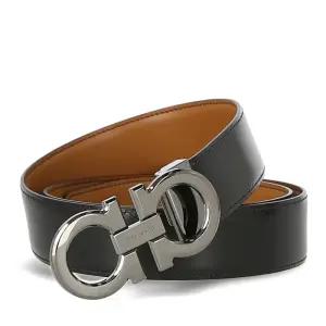 [페라가모] 간치니 양면 프리컷팅 67 9710 NEW VICUNA NERO 766126 남성 벨트