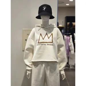 [클라이드앤](김해점)[클라이드] 여성 바스키아 후드 기모티셔츠  FODTS982F