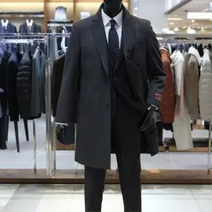 [바쏘](의정부점)24 FW 울 캐시미어 90/10 베이직 체스트필드 모직코트 그레이