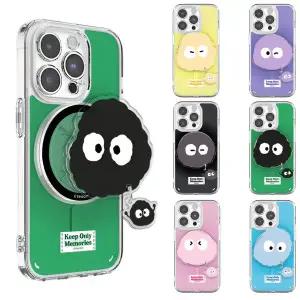 갤럭시 S25 S24 S23 FE 울트라 정품 미니미라벨 맥세이프 렌즈가드케이스 + 그립 톡홀더 세트