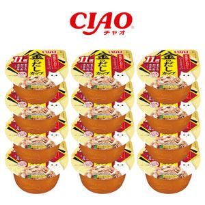 이나바 금빛육수컵 11세이상 참치&가다랑어&닭가슴살 70g x 12개