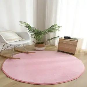 핑크 러그 200cm 원형 (WFHJLPU)