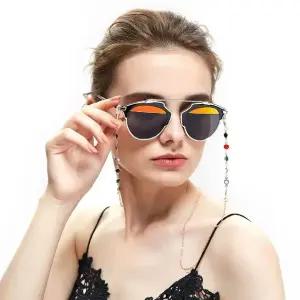 체인 골드 패션 안경줄 큐빅 컬러 아이업 안경목걸이 (WFHJJSS)