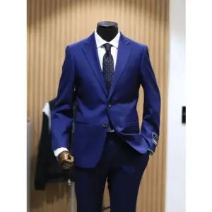 [갤러리아] BON 코발트블루 이태리 레다 순모 슬림 프리미엄 슈트BN4SJA033