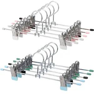 바지걸이 1P 집게 논슬립 바지 옷걸이 6가지 컬러