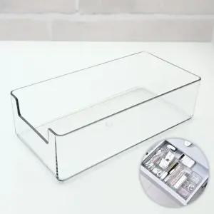 하루시작 모듈형 투명 사각 수납함 중 10X20X6 (WFGMDND)