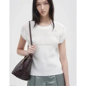 [ZOOC](천안아산점)[쥬크] ZOOC 백 우븐 블록 니트 탑 Z252KSK025