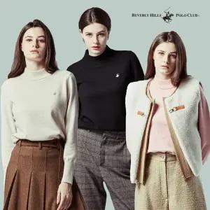 [프리미엄]비버리힐즈폴로클럽 초특가!  메리노 울 니트 3종, 여성