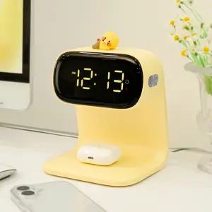 카카오 춘식이 고속 무선 충전 시계 무드등 KWDS200