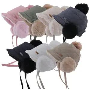 [navid1]밍크안감 귀마개 방울 모자 남녀공용 귀여운 겨울 방한 따뜻한 귀달이햇/AN-K63