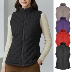 여성 기모 안감 고주파 무봉제 경량 패딩 조끼 가을 초겨울 외출복 실내복 보온 웰론 베스트 MZ 569