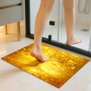 베넬라 행운의 황금 금전수 발매트 돈나무 규조토 황금수 빨아쓰는 매트 욕실 화장실 현관 주방