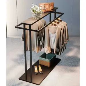 블랙 행거 의류매장 진열대 편집샵 선반 매대