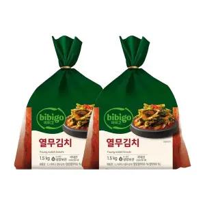 [신세계라이브쇼핑]CJ 비비고 열무김치 1.5kg x2개