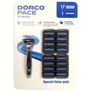도루코 페이스 3D모션 면도기세트 1+17개 코스트코