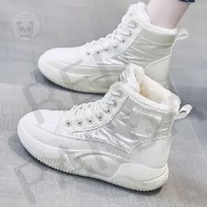 키높이 숏 털안감 겨울 신발 양털 반부츠 퍼부츠 레드판다몰 털신 엄마부츠 퍼안감 방수 앵글 부츠 털 여성