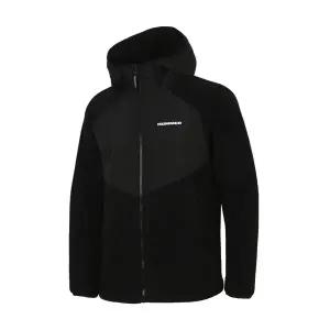 험머 남성 H2 로고 링클프리 플리스 후드 자켓 블랙