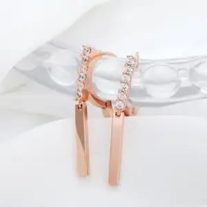 지젤 심플 하트 플라워 원터치링 로즈골드 꽃 (WFJ5A36)