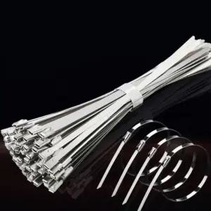스텐 전선 정리 고정 케이블타이 4.6x200mm 100개 스텐타이 스텐케이블타이