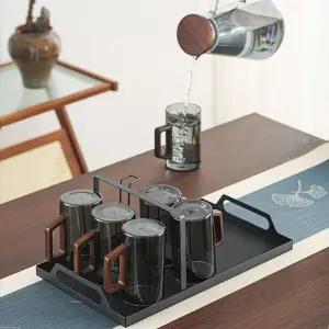 프리미엄 머그컵 수납 트레이 컵걸이 세트 논슬립 컵건조대 식탁 정리 거치대
