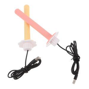 2개입 앵무새 온열 기둥 USB 조류 케이지 히팅 스틱 내구성 플라스틱 새장 코카티엘 히터