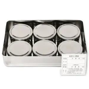 사각 단체급식 유치원 사각보존식용기세트(원형6P KB) (WFK9QPL)