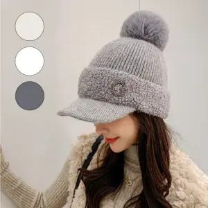 털모자 방울니트캡 글렌다 여자겨울모자 캠핑 등산 골프모자