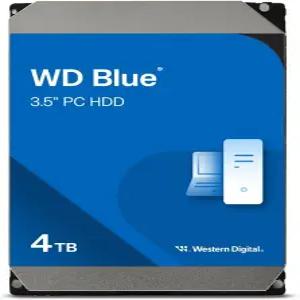 웨스턴 디지털 4TB WD 블루 PC 내장 하드 드라이브 HDD - 5400RPM SATA 6Gb/s 256MB 캐시 3.5인치 WD40EZAX