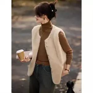 여사친 추동 베스트 아우터 나시 밍크라이크 조끼 1PICK4