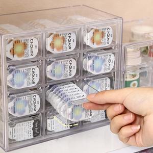 뷰티 콘택트 렌즈 보관함 정리함 일일 일회용 캐비닛 멀티 그리드 대용량 아이 랙 투명