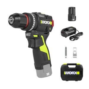 웍스 충전 해머 드릴 함마 스마트클러치 12V 2.0Ah 배터리1개 BL WU135T.1
