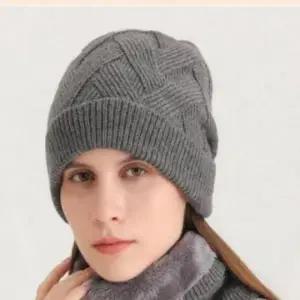 겨울 심플 도톰 기모 비니 남여공용 입체 크로스 모자