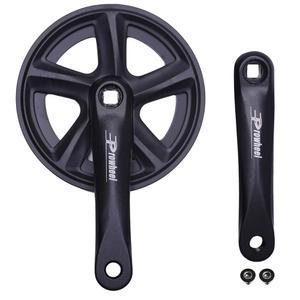 [미국배송] 프로휠 38T 자전거 크랭크셋 152MM /160MM /165MM /170MM 175MM 크랭크 암 세트 더블 체인휠 및 교체 체인 가드 시티 바이크 MTB 전기 자전거 화물 접이식 자전거와 호환 가능