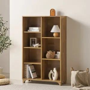 [가온퍼니처]폴리 멀바우 책장 정리장 수납장 사무용 가구 800X295X1281 7칸