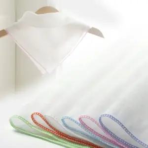 국내생산 무형광 신생아 아기 2겹 무지 순면 가제 손수건 5장