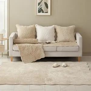 [애끌리아][애끌리아] 아센느 HR 극세사 목화솜 자수 퀼팅 소파토퍼 1장(65x180)