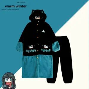 이프런 귀멸의 칼날 무이치로파자마 수면잠옷 잠옷