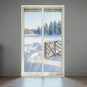 창문 외풍 차단막 우풍방지가림막 비닐 드레스룸방풍 자석커튼