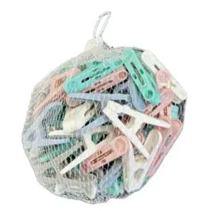 기본 빨래집게 50개 대용량 심플 세탁 집게 세트 2개 건조대빨래집게 욕실집게 쓰레기집게