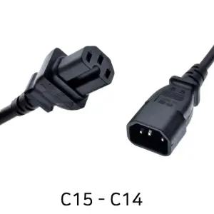 네트워크장비용 1.5sq 2m C14C15 전원케이블 PDU 네트워크 전원 케이블 C14 C15 PDU