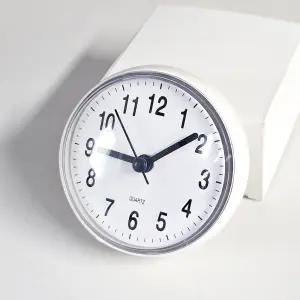 욕실용 무소음 벽시계 흡착 방수 화장실 시계