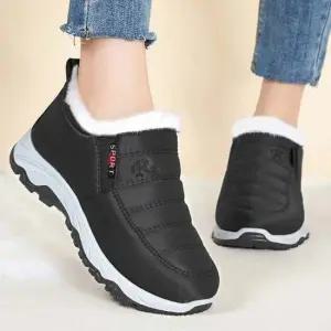 2컬러 후스레이디 방한부츠 슬림온 내복 털슬립온 로퍼 방한 털부츠 방한워커 기모 야구점퍼 후리스