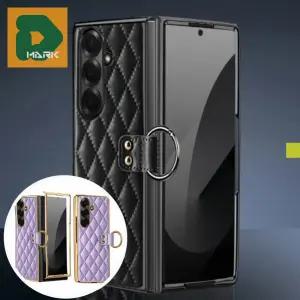 가죽형 폴드7케이스 갤럭시Z폴드7 일상용 슬림핏 보호용 충격방지 360도보호 풀커버 핸드폰커버 메탈가죽