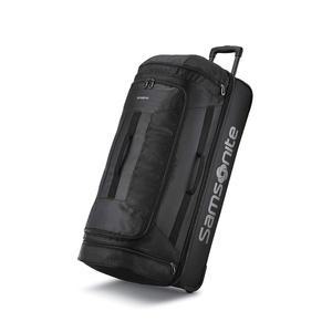 샘소나이트 안단테 2 휠드 더플백 - 인라인 스케이트 휠, 푸시 버튼 핸들 및 넓은 수납공간이 있는 32인치 내구성 롤링 러기지 여행 친화적이고 가벼운 올 블랙