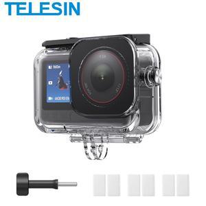 DJI OSMO Action 6용 TELESIN 방수 케이스 60M 다이빙 하우징 커버 필터 포함