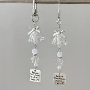 HIKT 4개 풍경 커플 가방 키링 파우치 가방 꾸미기 스트랩 키링