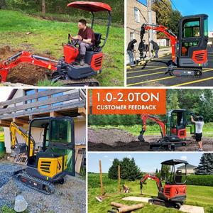 VOTE 미니 굴삭기 1톤 1000kg 정원 농장용 신형 중국 맞춤 제작