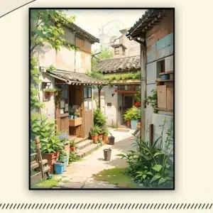 풍경diy유화 색칠하기 그림그리기 유화그림컬러링 세트