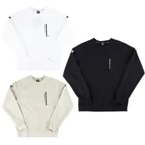 데상트 공용 컴포트핏 트레이닝 포켓 우븐 맨투맨 SQ123TWH21